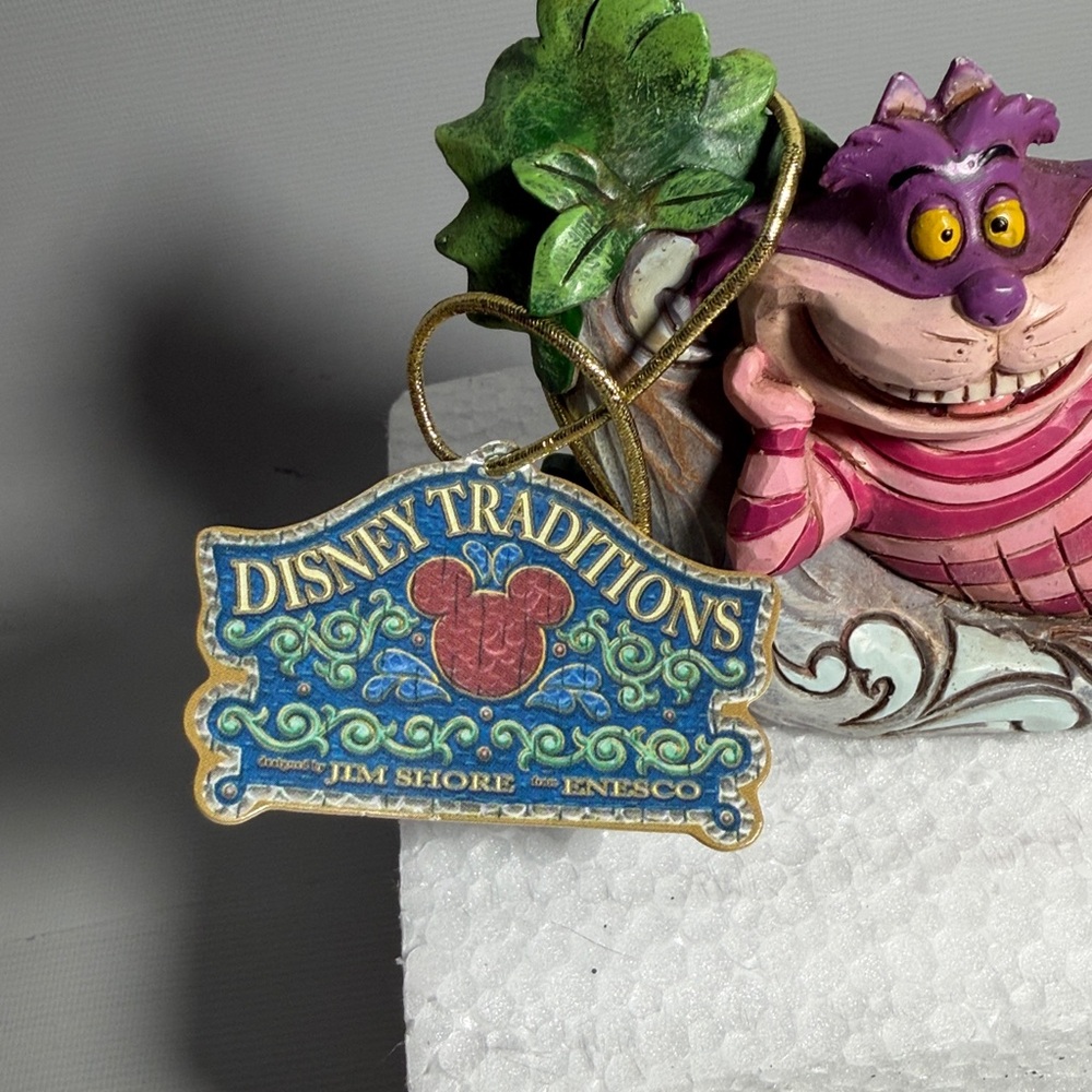 Jim Shore NEW w Box Disney Traditions Cheshire Cat The Cats Meow Figure #6001274